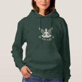 Pull À Capuche Respirer & Croire – Ivory Fairy Yoga Design (Devant)