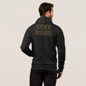 Pull À Capuche Restez Drôle Vêtements de Rue Rétro (Dos entier)