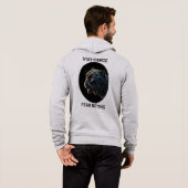 Pull À Capuche Restez Fierce Peur Rien Panne Noire (Dos entier)