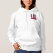 Pull À Capuche Restez sauvage et fleurs libres (Devant)