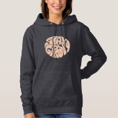 Pull À Capuche Restez Super Retro Beige (Devant)