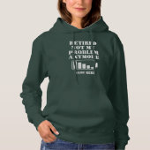 PULL À CAPUCHE RETRAITÉE  PLUS MON  PROBLÈME  PLUS DRÔLE PILE (Devant)