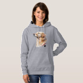 Pull À Capuche Retriever doré personnalisé Nom de l'animal de com (Devant entier)