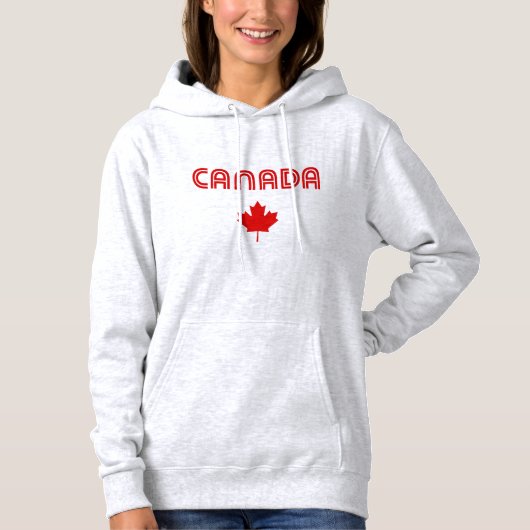 Pull À Capuche Rétro Canada (Devant)