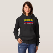 Pull À Capuche Retro Colombie Drapeau Meilleure mamie Jour des Mè (Devant entier)