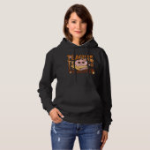 Pull À Capuche Retro Fall Enseignant Citrouille Halloween (Devant entier)
