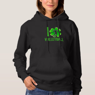 Pull À Capuche Retro Love Irish Volleyball Shamrock Sport St Part