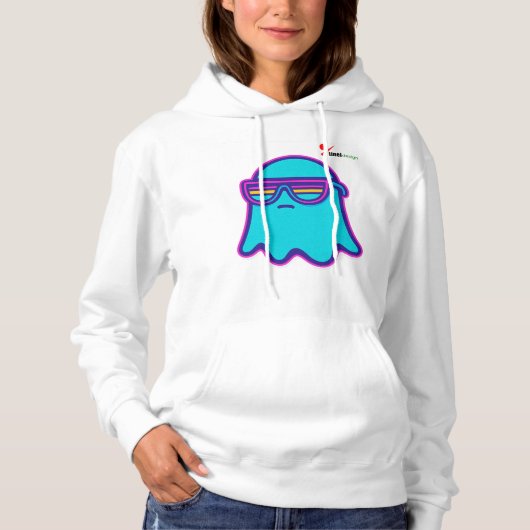 Pull À Capuche Retro Neon Ghosts (Devant)