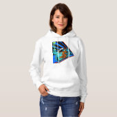 Pull À Capuche Retro Rush : Velocity Neon (Devant entier)