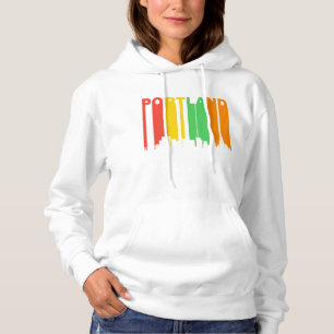 Pull À Capuche Rétro style Portland OU horizon