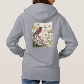 Pull À Capuche Robin Elegant Bird Butterfly French Art (Dos)