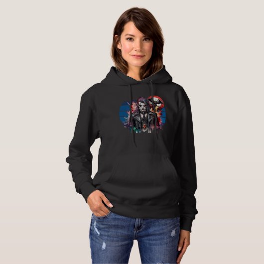 Pull À Capuche Rocker Vampire (Devant entier)