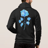 Pull À Capuche Rose bleu brûlant (Dos)