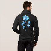 Pull À Capuche Rose bleu brûlant (Dos entier)