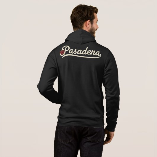 Pull À Capuche Rose de Pasadena (Dos entier)