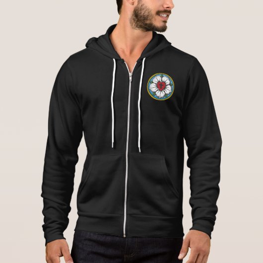 Pull À Capuche Rose luthérienne (Devant)