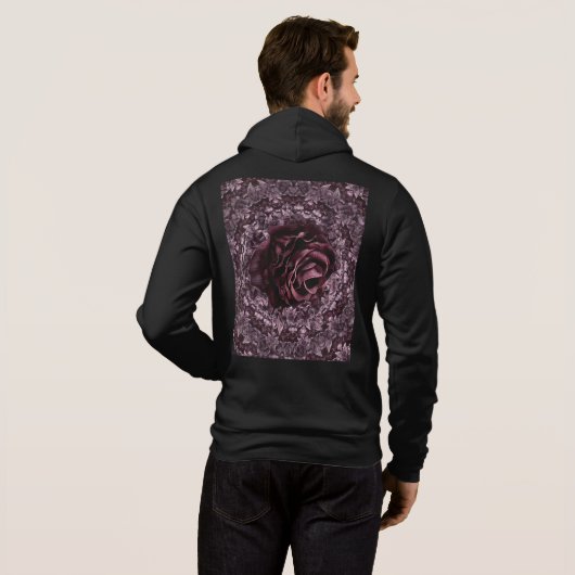 Pull À Capuche Rose Mandala (Dos entier)