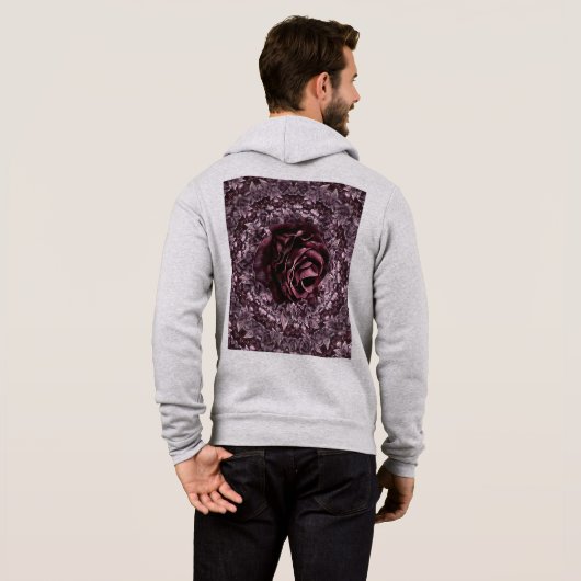 Pull À Capuche Rose Mandala (Dos entier)