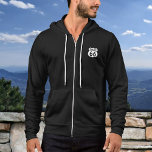 Pull À Capuche Route 66 - Panneau ou image personnalisée<br><div class="desc">Téléchargez une photo ou un logo, et créez facilement votre sweat - shirt à capuche personnalisé. Vous pouvez TRANSFÉRER ce DESIGN sur d'autres produits Zazzle et l'ajuster à la plupart des articles Zazzle. Vous pouvez également cliquer sur le bouton PERSONNALISER pour ajouter, supprimer ou modifier des détails comme la couleur...</div>