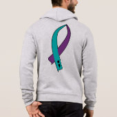 Pull À Capuche Ruban de sensibilisation au suicide (Dos)