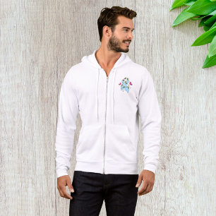 Pull À Capuche Ruban de sensibilisation bleu clair, soutien et es