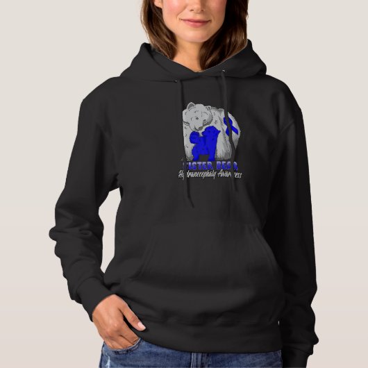 Pull À Capuche Ruban de soutien aux mamans pour la sensibilisatio (Devant)