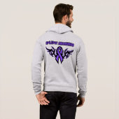 Pull À Capuche Ruban Tribal...Epilepsie (Dos entier)