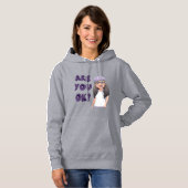 Pull À Capuche RUOK-Lotus lilas doux (Devant entier)