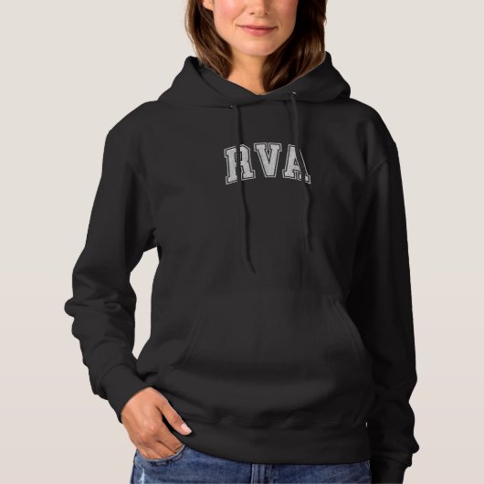 Pull À Capuche RVA Richmond VA Design sportif 1 (Devant)