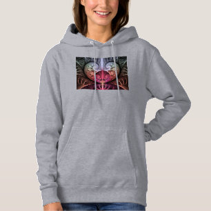 Pull À Capuche Rythme cardiaque, art fractal surréaliste abstrait