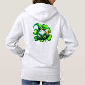 Pull À Capuche Saint Patrick Gnome mignonne avec bière | (Dos)