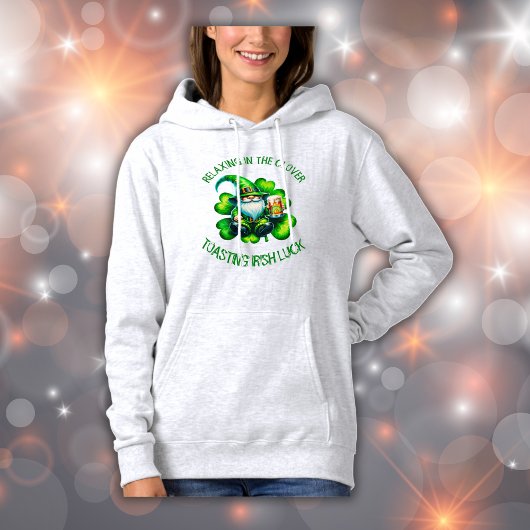 Pull À Capuche Saint Patrick Gnome mignonne avec bière |