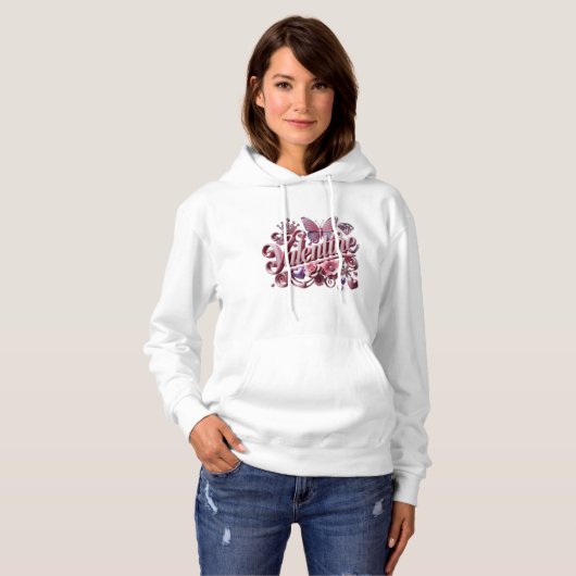 Pull À Capuche Saint Valentin (Devant entier)