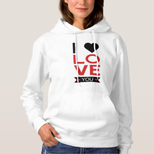Pull À Capuche Saint Valentin Coeur Amour Couples Idée Cadeau mig