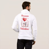 Pull À Capuche Saint-Valentin pour toujours ! (Dos entier)