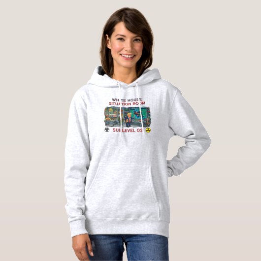 PULL À CAPUCHE SALLE DE CRISE DE LA MAISON BLANCHE (Devant entier)