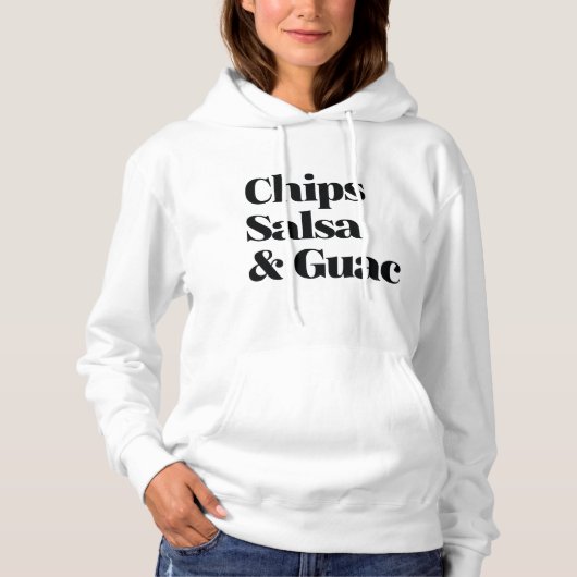 Pull À Capuche Salsa Chips Et Guac (Devant)