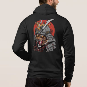 Pull À Capuche samouraï, un tigre d'art japonais