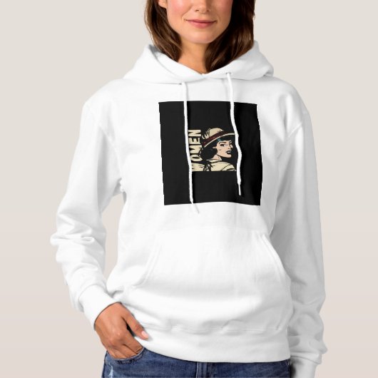 Pull À Capuche "Sans peur et fabuleux" (Devant)