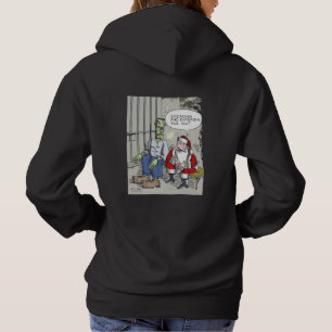Pull À Capuche Santa en prison femmes sweat-shirt à capuche noir