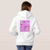 Pull À Capuche Santa Magical Pink New Year (Dos entier)