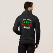 Pull À Capuche Sapins de Noël Frais de la Ferme Design-54390 (Dos entier)