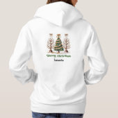 Pull À Capuche Sapins de Noël stylés en léopard, idée cadeau pour (Dos)