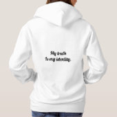 Pull À Capuche Sat Nam Sweater Votre vérité est votre identité (Dos)