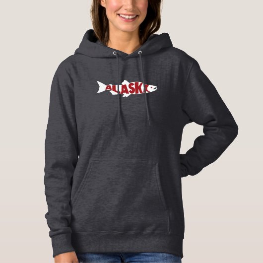 Pull À Capuche Saumon de l'Alaska (Devant)
