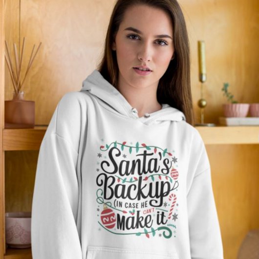 Pull À Capuche Sauvegarde père Noël | Funny Tee - shirts de Noël 