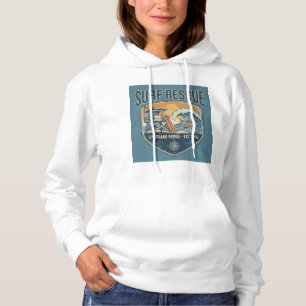 Pull À Capuche Sauvetage de Surf Patrouille de Maître-Nageur Étab