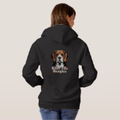Pull À Capuche Sauvez les Beagles | Amoureux des Chiens (Dos entier)
