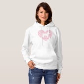 Pull À Capuche Schnauzer Silhouette Heart Paws Adorable (Devant entier)