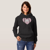 Pull À Capuche Schnauzer Silhouette Heart Paws Adorable (Devant entier)